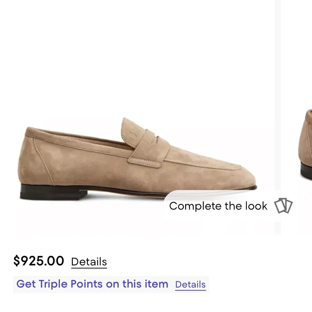 Tod’s Men’s Suede Loafers size 8